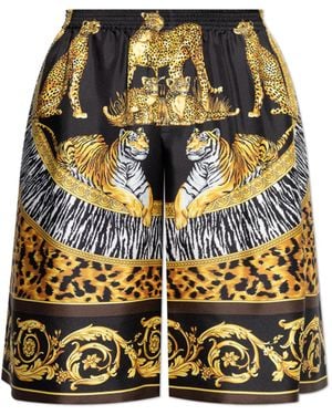 Versace Silk Shorts - Multicolour