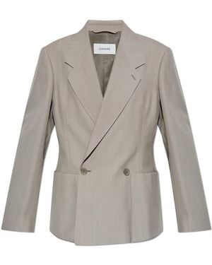 Lemaire Double-Breasted Blazer - Grey