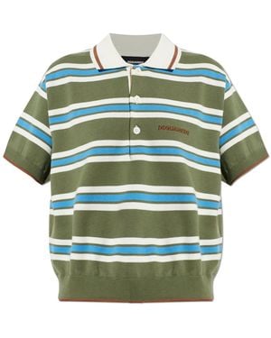 DSquared² Striped Pattern Polo - Green