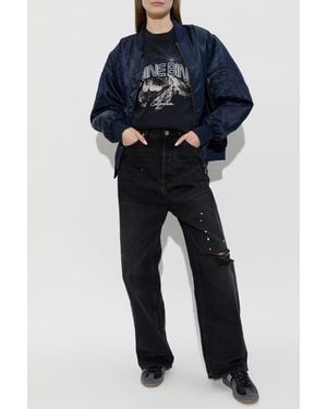 Anine Bing T-Shirt 'Walker - Blue