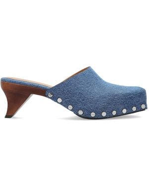 Ganni Heeled Mules - Blue