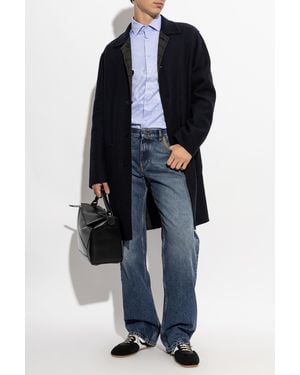 Etro Double-Sided Wool Coat - Blue