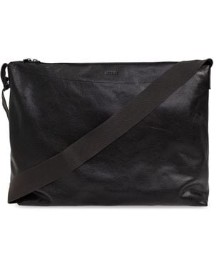 Lemaire Shoulder Bag 'Folio Large' - Black