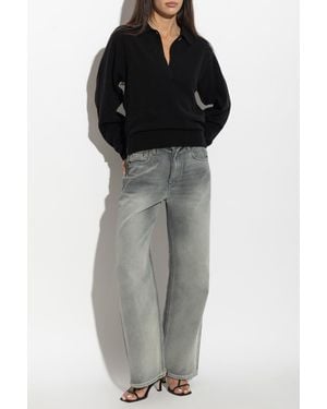 Haikure Wool Polo "Ash" - Black