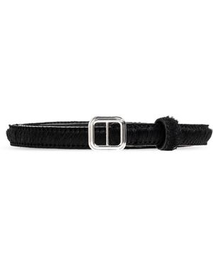 LIE STUDIO 'Georgia Slim' Belt - Black
