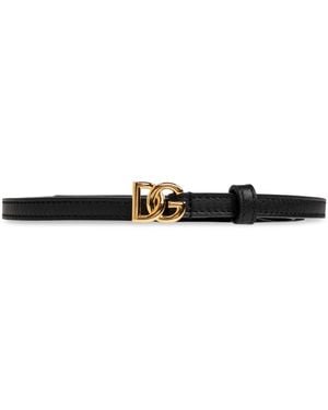 Dolce & Gabbana Leather Belt - Black