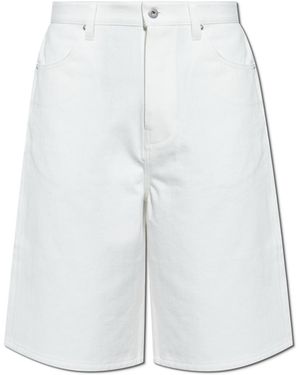 Jil Sander Bermuda Shorts With Logo - White