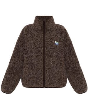 American Vintage Patch Sweatshirt - Brown