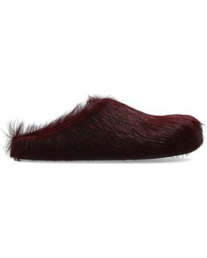 Marni Futrzane Slippers - Brown