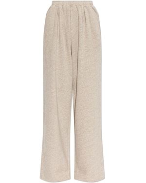 American Vintage Sweatpants With Straight-Leg Cut - White