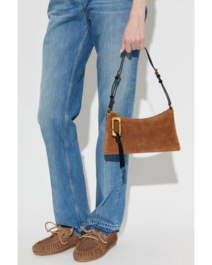 Marc Jacobs 'The Pouch Mini' Suede Bag - Blue