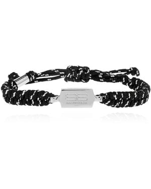 Balenciaga Bracelet With Logo - Black