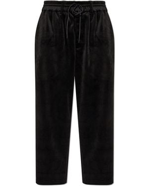 Y-3 Wide-Leg Pants - Black