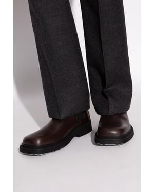 Bottega Veneta Leather Ankle Boots 'Ben' - Black