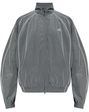 Balenciaga Jacket With Logo - Grey