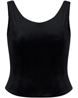 Balenciaga Velvet Camisole Top - Black
