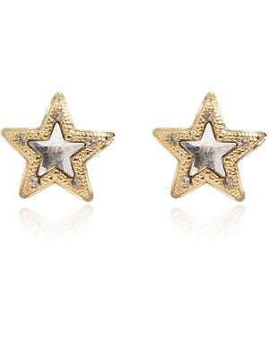 Jimmy Choo Star-Shaped Earrings - Metallic