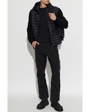 Moncler Quilted-Front Cardigan - Black