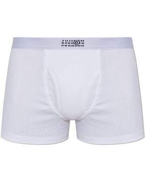 MM6 by Maison Margiela Boxers With Logo - Blue
