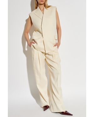 Helmut Lang Linen Vest - Natural