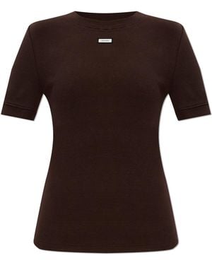 Entire studios T-Shirt With Logo - Brown