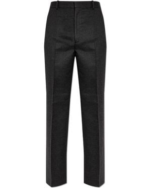 Bottega Veneta Cashmere Pleated Pants - Black