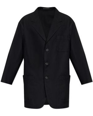 Yohji Yamamoto Single-Breasted Blazer - Black