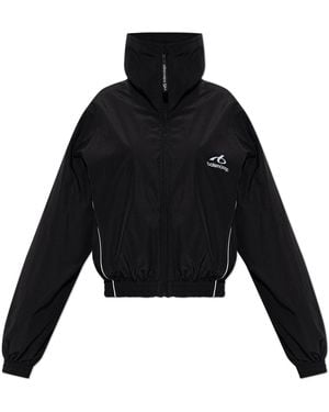 Balenciaga Jacket With Logo - Black