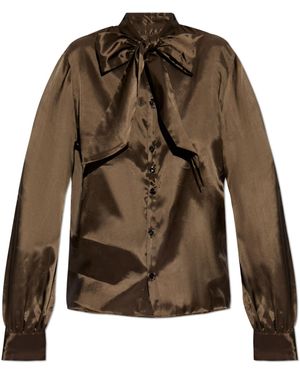 MM6 by Maison Margiela Tie Top - Brown