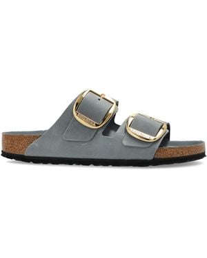 Birkenstock 'Arizona Big Buckle' Slides - White