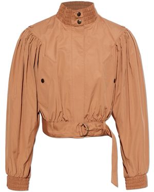 Chloé Jacket With Belt - Natural