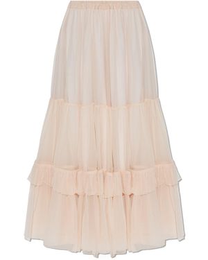 Chloé Silk Skirt - White