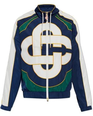CASABLANCA Jacket With Logo - Blue
