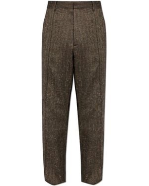 DSquared² Herringbone Pattern Trousers - Brown