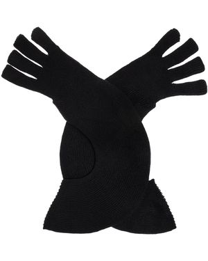 Homme Plissé Issey Miyake Cashmere Gloves - Black