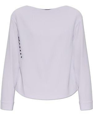 Emporio Armani Top With Tab - Purple