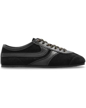 Dries Van Noten Leather Sports Shoes - Black