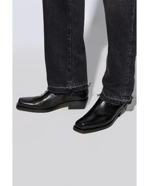 Versace Heeled Ankle Boots - Black