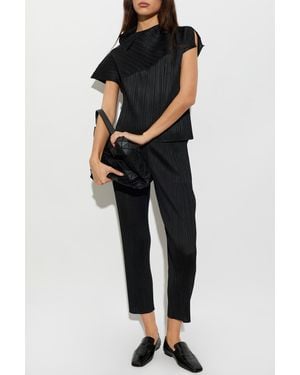 Pleats Please Issey Miyake Pleated Top - Black