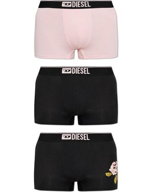 DIESEL 3-Pack Of Boxer Shorts 'Damien-D-Box-3Pack' - White