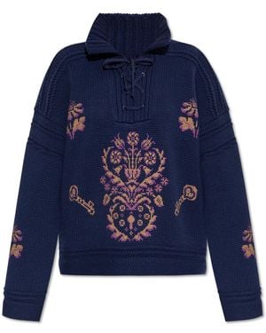 Etro Wool Sweater - Blue