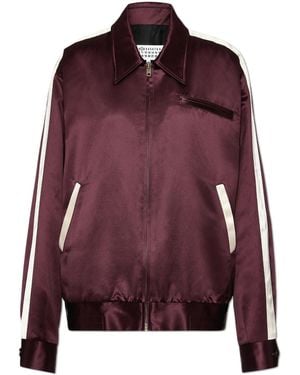 Maison Margiela Satin Jacket - Purple