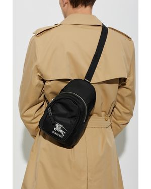 Burberry Logo Backpack - Black