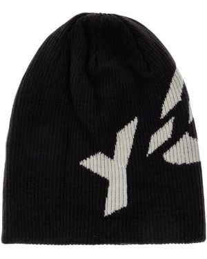 Y-3 Logo Beanie - Black