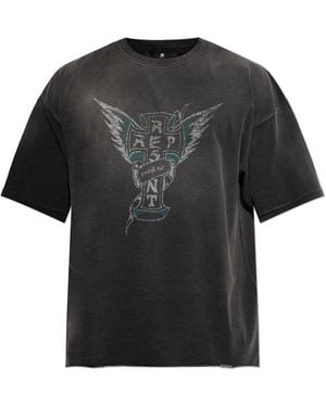 Represent T-Shirt With Print - Black