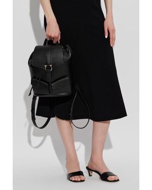 Ferragamo Leather Backpack - Black