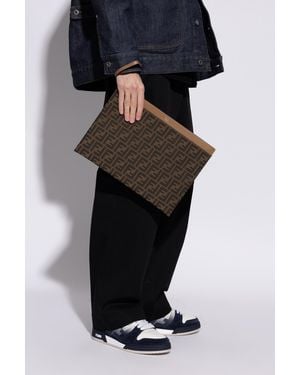 Fendi Handheld Pouch - Black