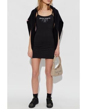 Palm Angels Short Strappy Dress - Black