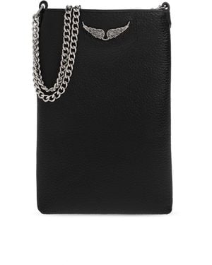 Zadig & Voltaire "Rock" Phone Case On A Belt - Black