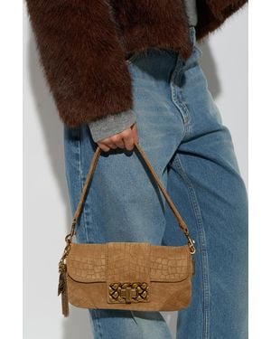 Kurt Geiger Suede Shoulder Bag 'Marylebone' - Blue